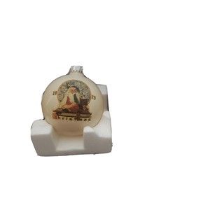 Vintage Norman Rockwell First Limited Edition 1975 Christmas Ball Ornament